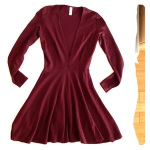 Plum long sleeve all purpose dress